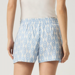 Campside Ikat Short in Steele Blue - Lukka Boutique