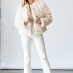 Uma Fur Coat in Bone - Lukka Boutique