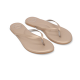 Indie Glitter Champagne Flip Flops