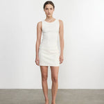 Supima Bateau Tank in White - Lukka Boutique
