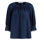 Lilianna Top in Naval - Lukka Boutique