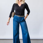 Long Sleeve Wrap Tee - Lukka Boutique