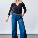 Long Sleeve Wrap Tee - Lukka Boutique