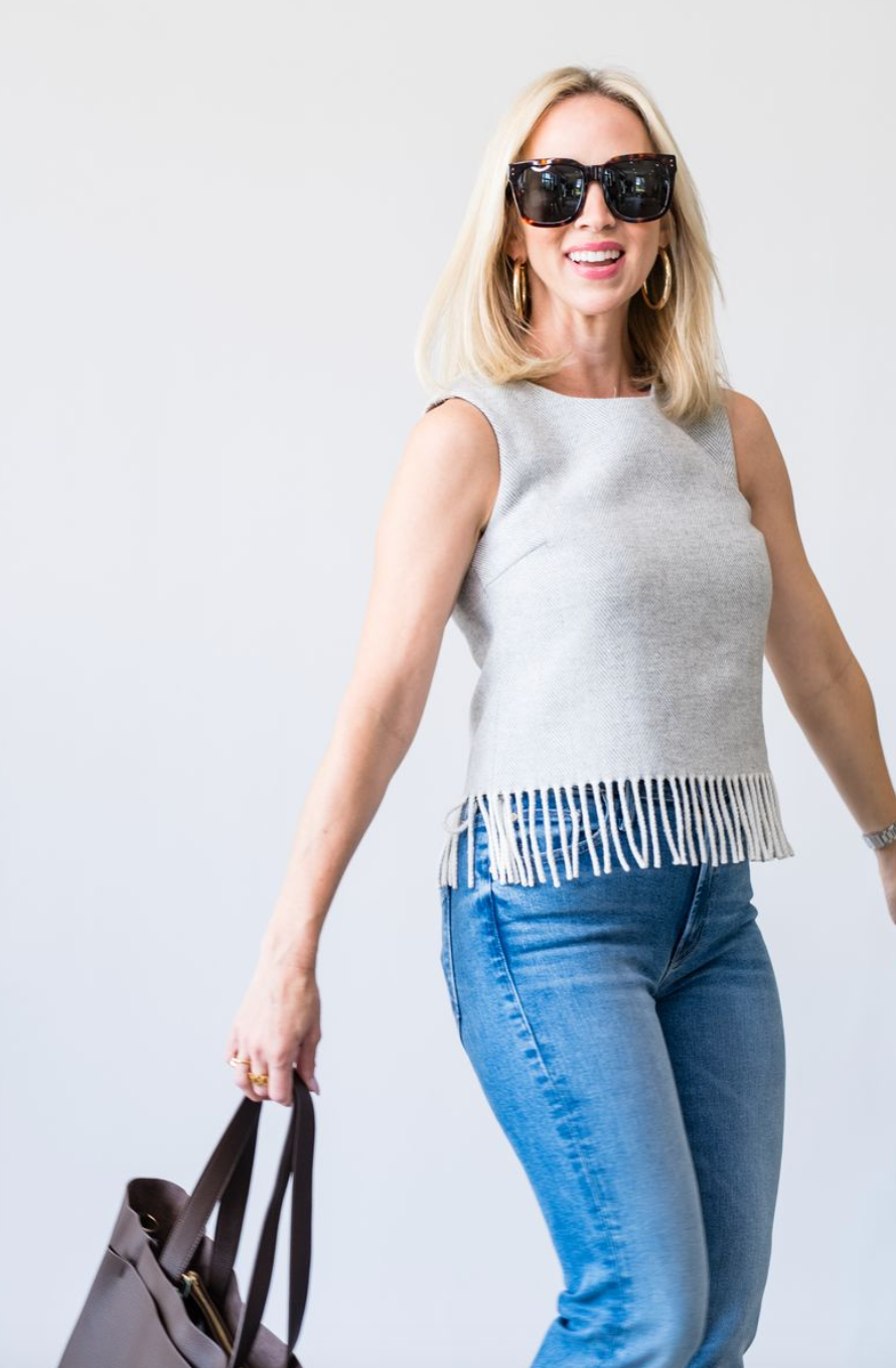 MANDI TOP WITH FRINGE - Lukka Boutique