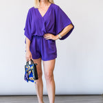 Terry Romper in Purple - Lukka Boutique