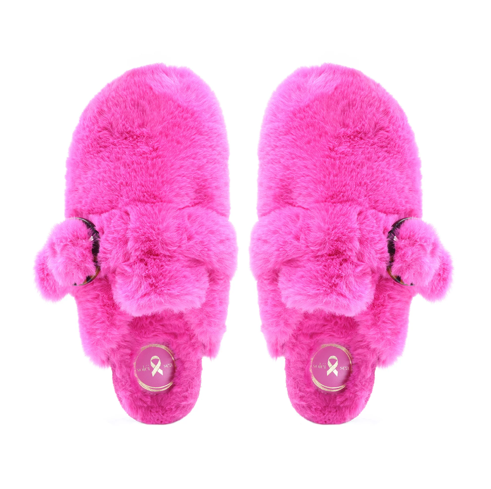 Terra Full Fur Clog in Pink Hope - Lukka Boutique
