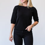 Short Sleeve Tee in Black - Lukka Boutique