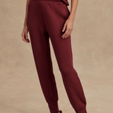 The Slim Cuff Pant 27.5" in New Maroon - Lukka Boutique