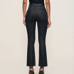 Bridget Boot Cut High Rise Coated Jean in Black - Lukka Boutique