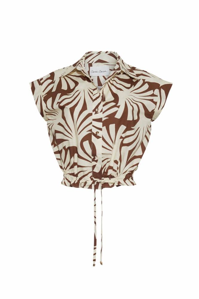 Octavia Top in Catalina Khaki - Lukka Boutique