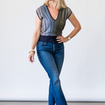 Vanessa Top in Ombre Stripe - Lukka Boutique
