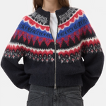 Cropped Zip Cardigan in Cosmic Grey - Lukka Boutique