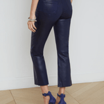 Kendra Coated Crop High Rise Flare - Lukka Boutique