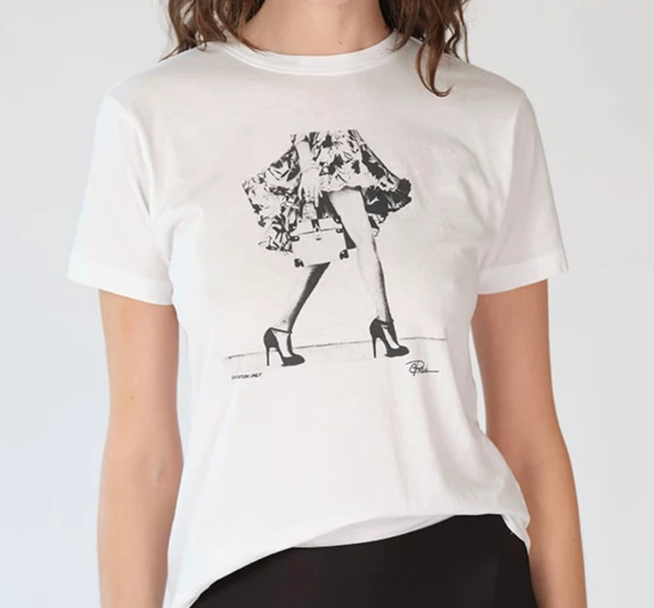Invitation Only Mushie Tee in White - Lukka Boutique