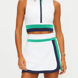 Nanette Skirt in Twilight Tides Colorblock - Lukka Boutique