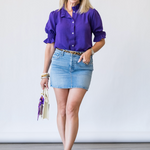 Claudette Top in Purple - Lukka Boutique