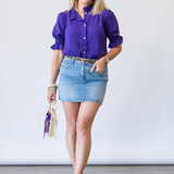 Claudette Top in Purple - Lukka Boutique