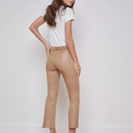 Kendra Coated Crop High Rise Flare - Lukka Boutique