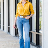 Tyler Long Sleeve Blouse in Golden Spice