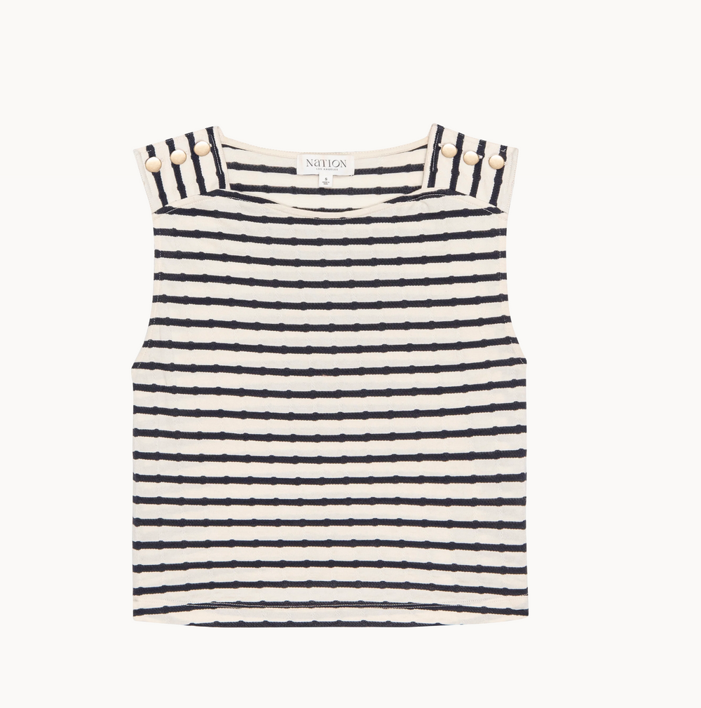 Bettina Tank in Night Sky Stripe