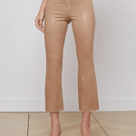 Kendra Coated Crop High Rise Flare - Lukka Boutique