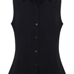 Annie Sleeveless Button Shirt - Lukka Boutique