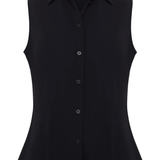 Annie Sleeveless Button Shirt - Lukka Boutique