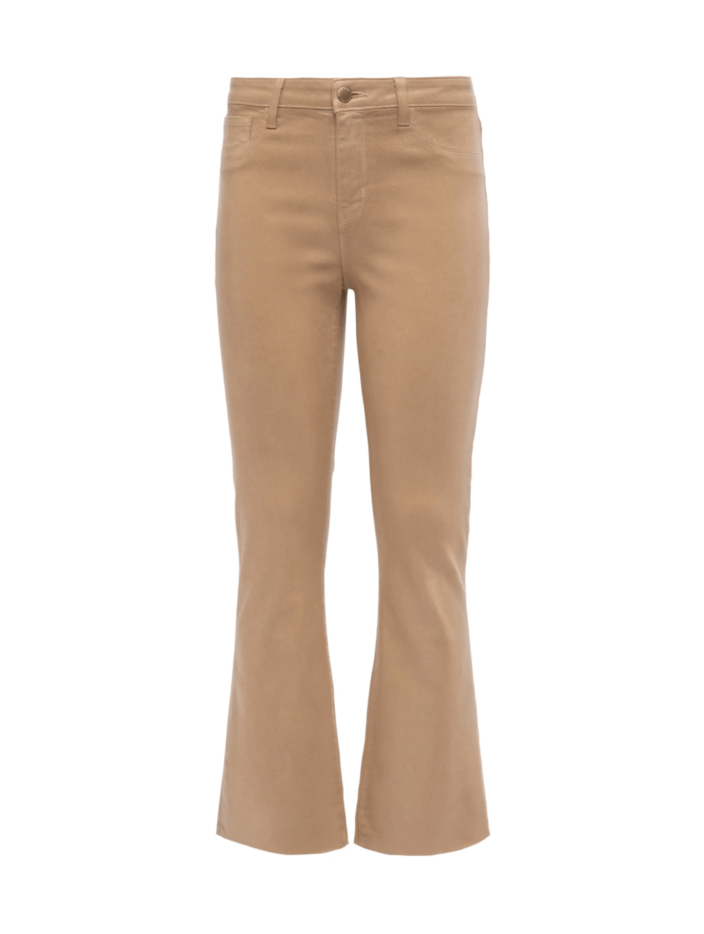 Kendra Coated Crop High Rise Flare - Lukka Boutique