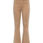Kendra Coated Crop High Rise Flare - Lukka Boutique