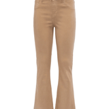 Kendra Coated Crop High Rise Flare - Lukka Boutique