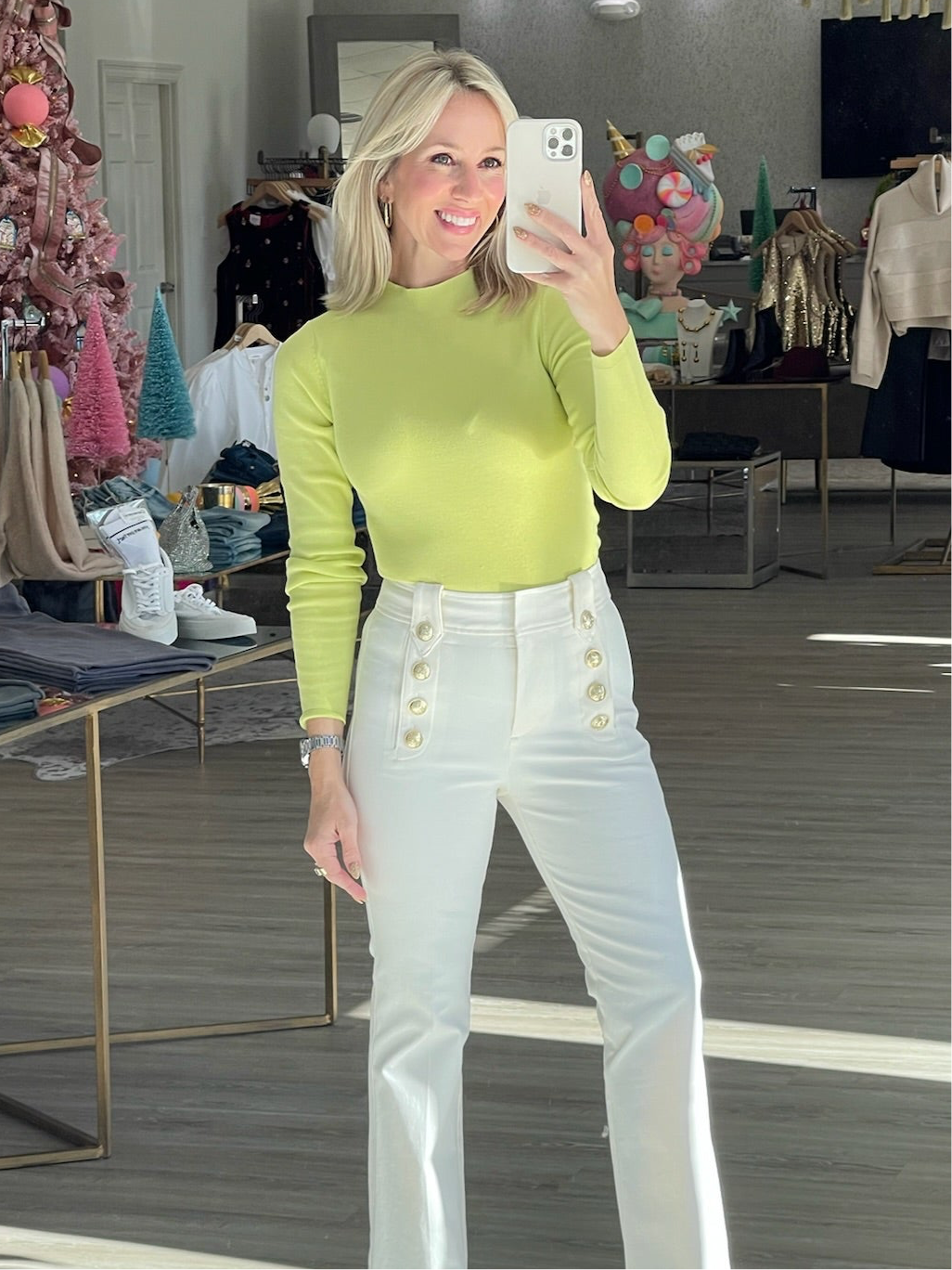 
                  
                    Eviva Mock Neck Sweater in Lemony
                  
                