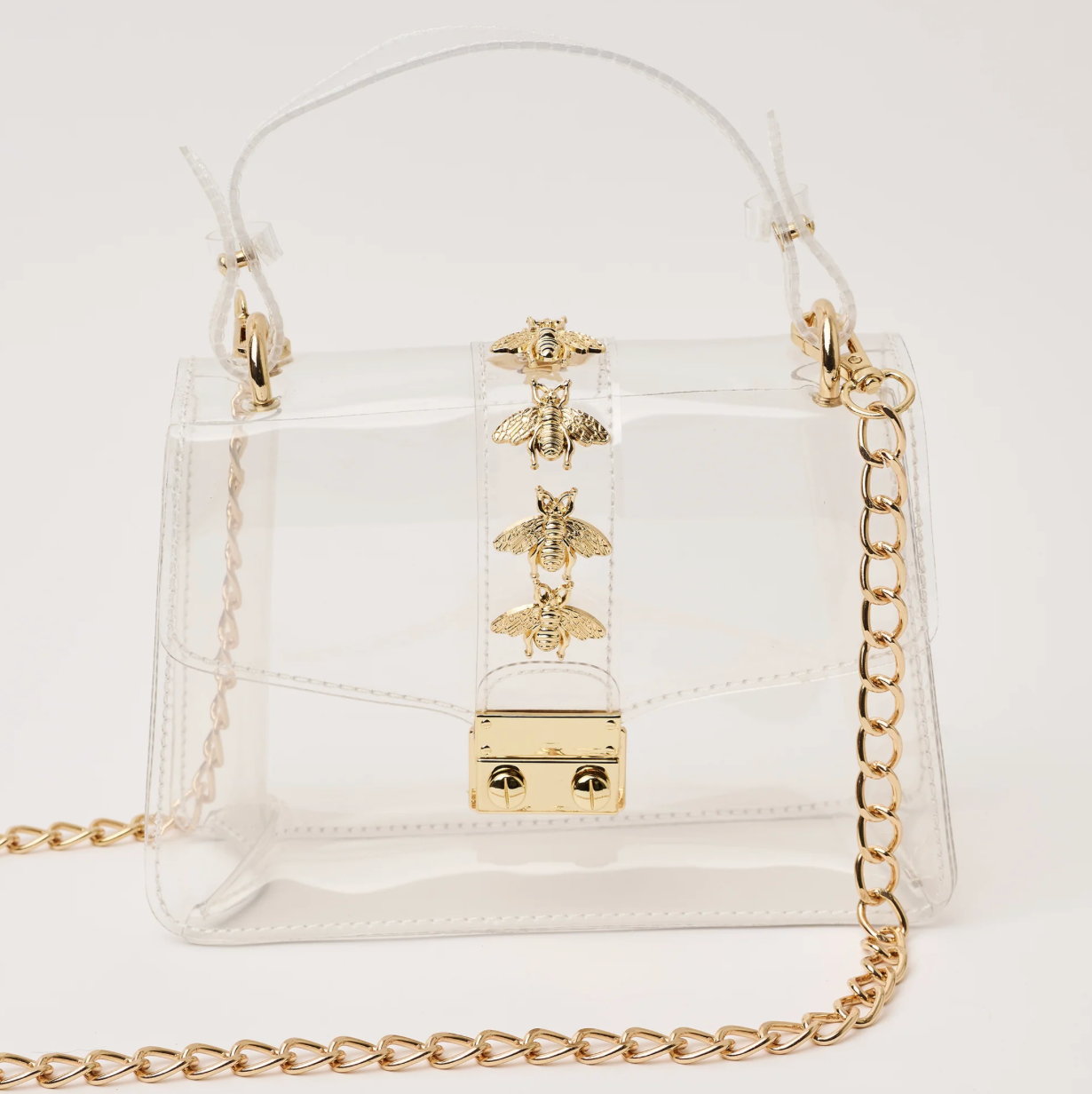 Kathryn Clear Bag in Bee - Lukka Boutique