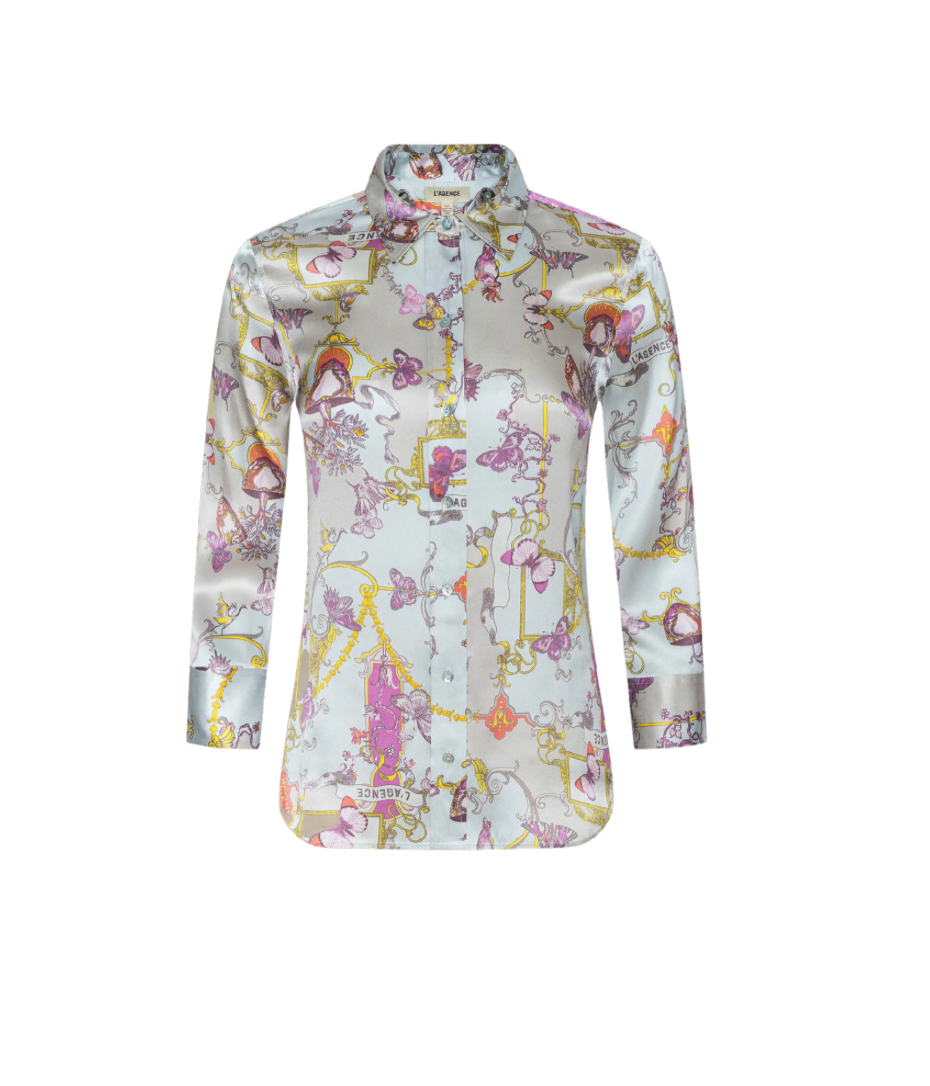 Dani 3/4 Sleeve Blouse in Multi Baroque Toile - Lukka Boutique