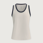 Tegan Performance Tank in White - Lukka Boutique