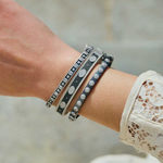 Studded Eternity Hinge Bangle - Lukka Boutique