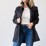Tess Rain Jacket in Black - Lukka Boutique