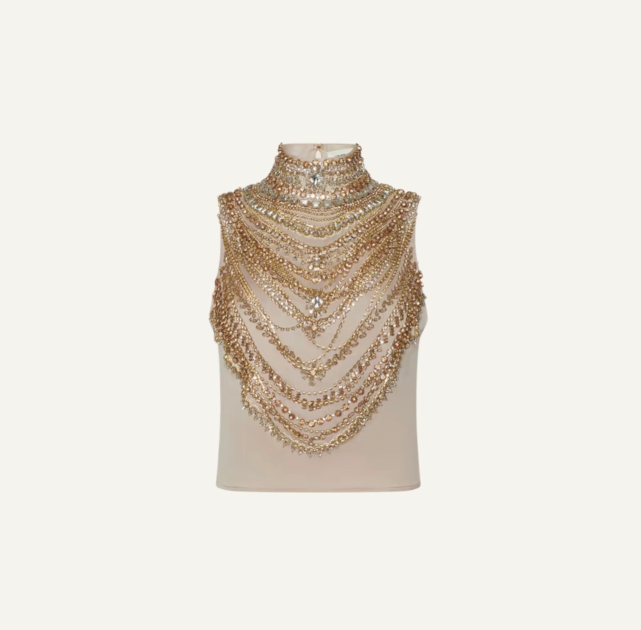 Yun Draped Crystal Tank - Lukka Boutique