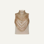 Yun Draped Crystal Tank - Lukka Boutique