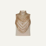 Yun Draped Crystal Tank - Lukka Boutique