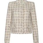 Zell Collarless Jacket in Taupe - Lukka Boutique