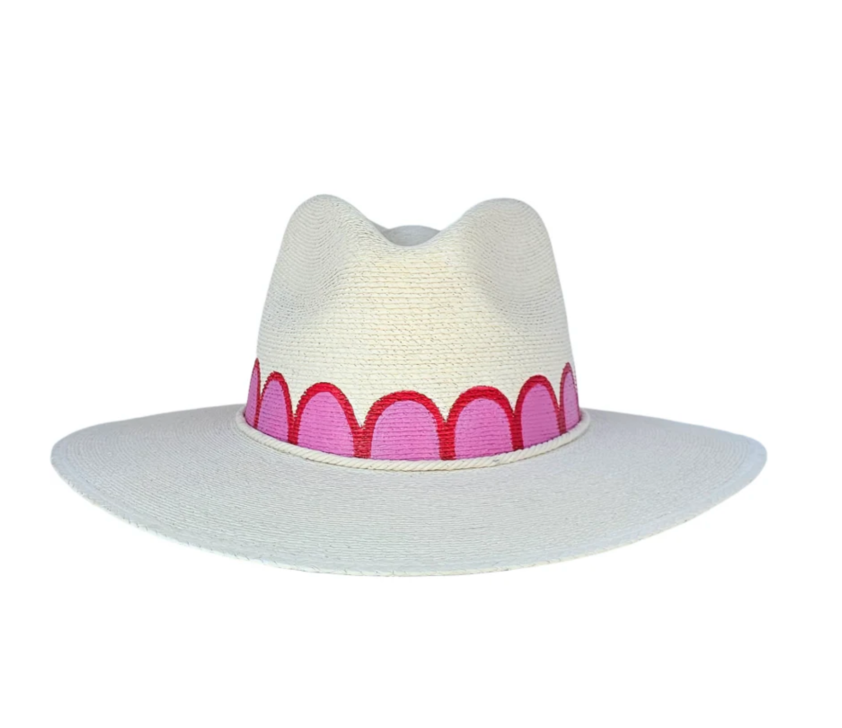 Painted Scalloped Hat - Lukka Boutique