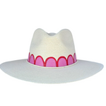 Painted Scalloped Hat - Lukka Boutique