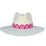 Painted Scalloped Hat - Lukka Boutique