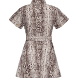 Walter Dress in Classic Snake Grey