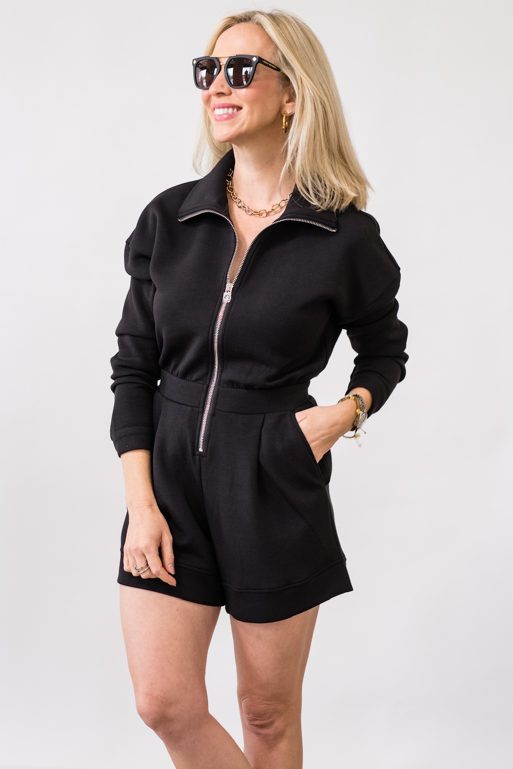 Annika Playsuit in Black - Lukka Boutique