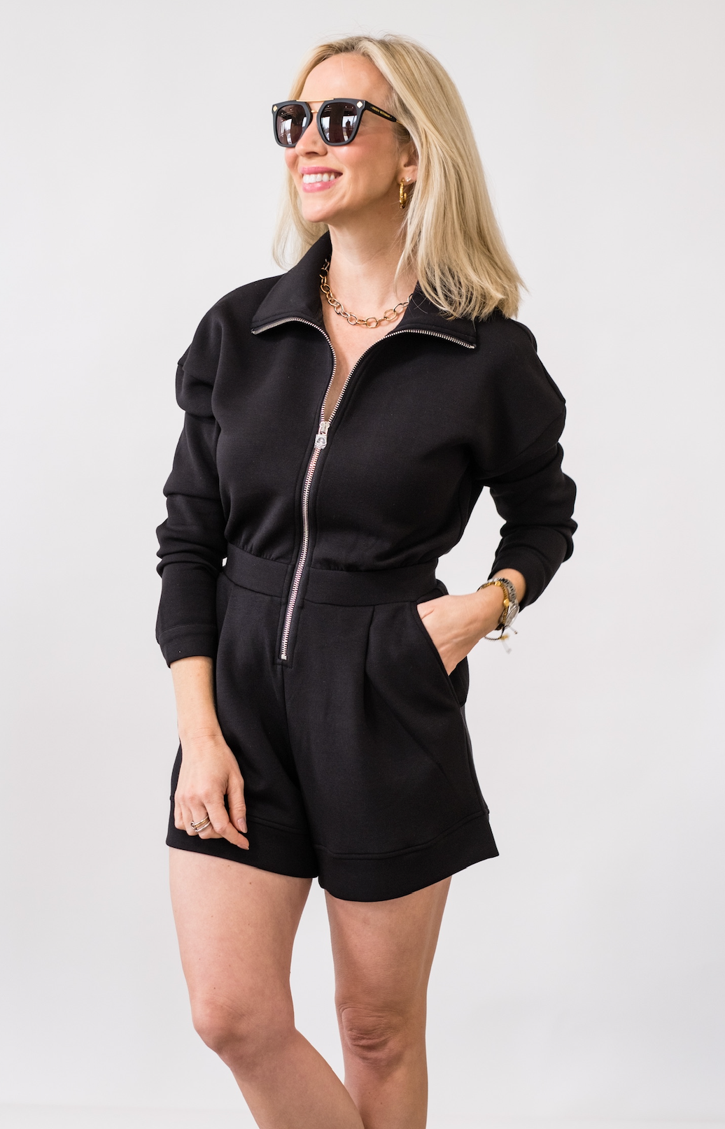 Annika Playsuit in Black - Lukka Boutique