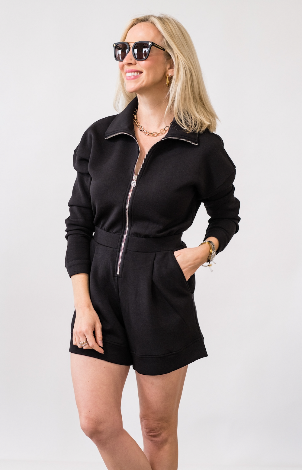 Annika Playsuit in Black