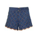 Violet Shorts in Quilted Denim