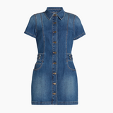 Liv Denim Dress in Medium Wash