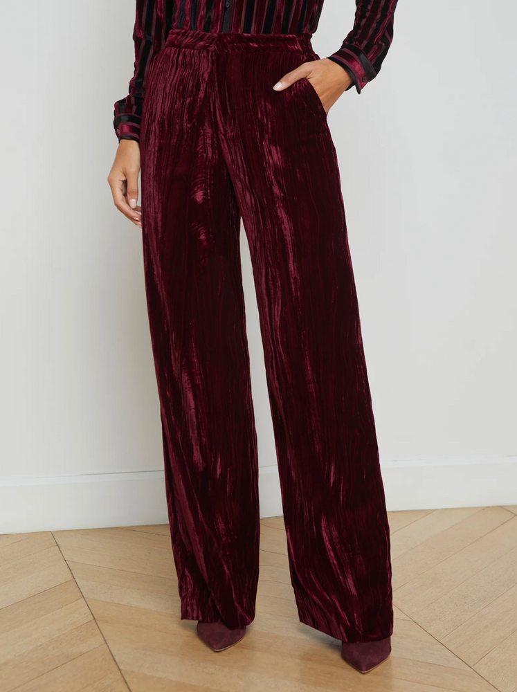 
                  
                    Livvy Straight Leg Trouser in Dark Port
                  
                